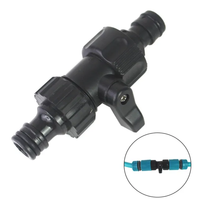 2* Garden Hose Pipe In Line Tap Shut Off Valve Fitting Connector Adaptor Durable