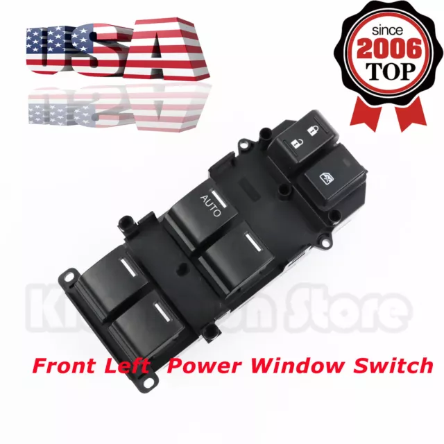 Power Window Master Control Switch Front Left Driver Side For 08-12 Honda Accord
