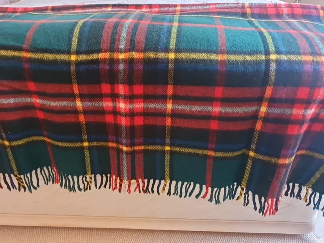 Vintage Kayso wool blanket New wool Throw tapestry 56" X 70" *