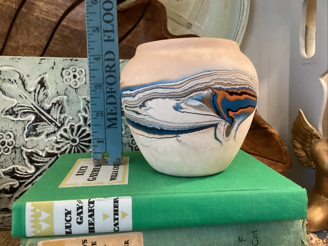 VINTAGE NEMADJI USA Art Pottery Vase Native American Style $16.67