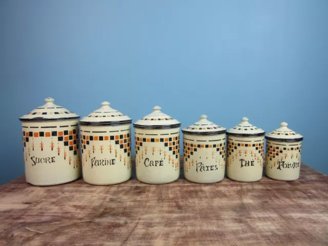 Pots à épice tôle émaillée