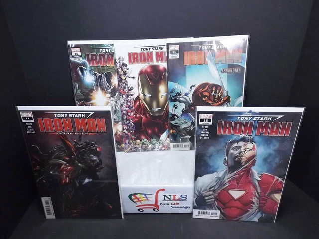 Lot of 5 Tony Stark Iron Man Marvel Comics