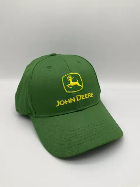 John Deere Authentic “Nothing Runs Like a Deere” Adjustable Green Cap NWOT