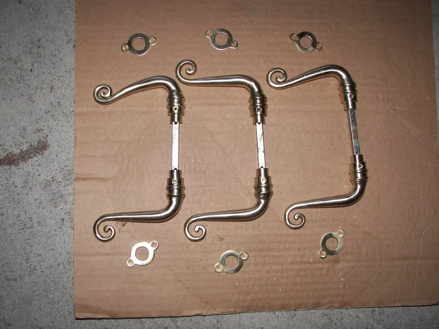 POIGNÉES DE PORTE ancienne en laiton,poignée ancienne, vintage EUR 60