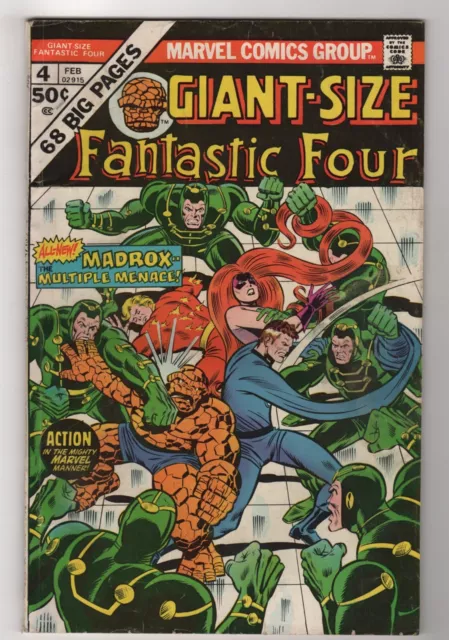 Giant-Size Fantastic Four 4 (1975) VG 1st Appearance Multiple Man, Jamie Madrox