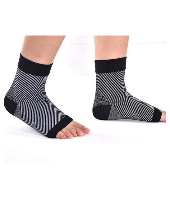 Men & Women Ankle Sleeve Socks With Open Toe Shocks For Activities & Travel