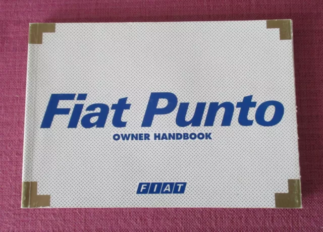 Fiat Punto (1999 - 2003) Handbook - Owners Manual - Includes Sporting & Hgt