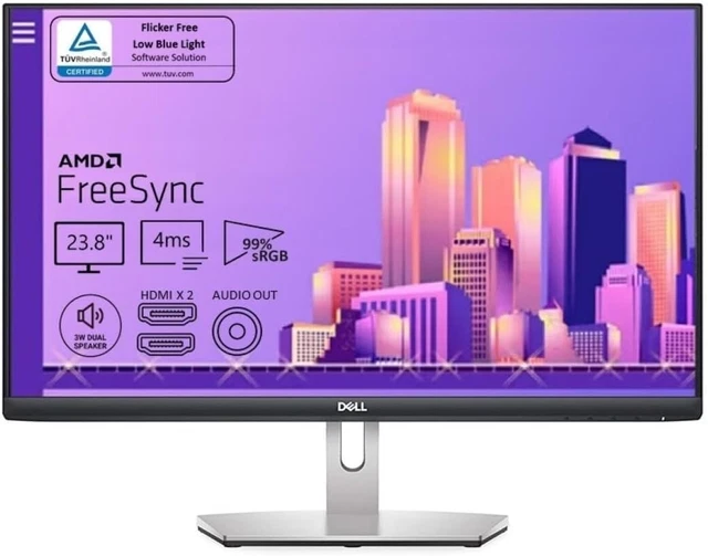 Dell S2421H 24 Inch Full HD Monitor 75Hz IPS 4ms AMD FreeSync build in speakers