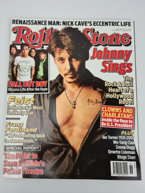 Rolling Stone Magazine 676 Jonny Depp Fall Out Boy Australian Edition 2008