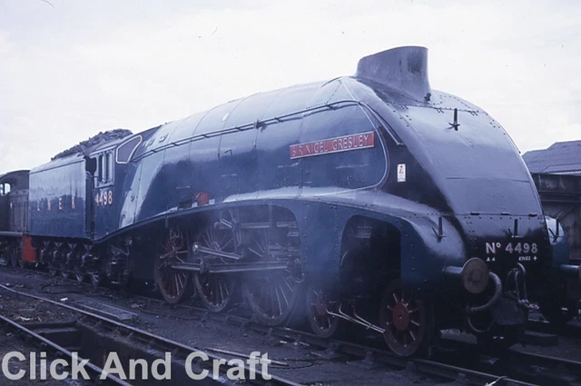 35MM SLIDE BRITISH Railways Steam Train LNER Class A4 No. 4498 Sir ...