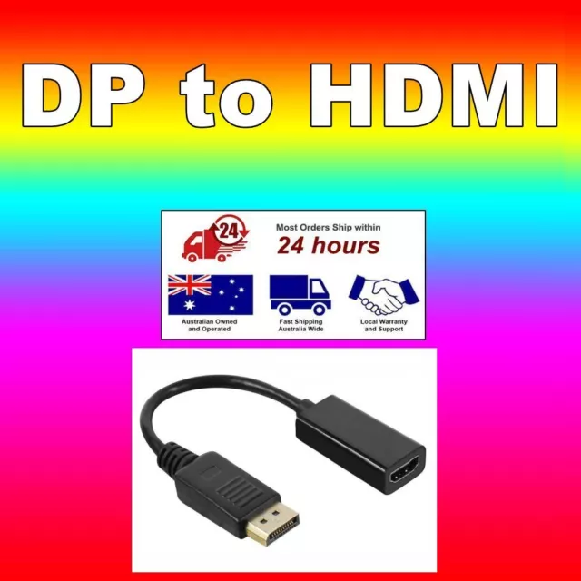 DisplayPort Display Port DP Male to HDMI Female Adapter Cable 4K,UHD,FHD,1080p