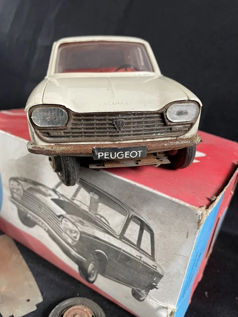 Ancienne JOUSTRA 504 Peugeot Friction - Voiture Miniature Collection - Bon état
