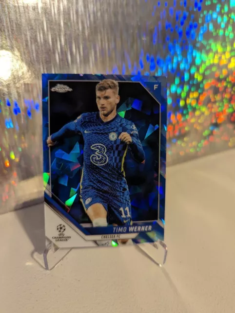 Timo Werner 2021/22 Topps Chrome Sapphire UCL #130 Chelsea FC