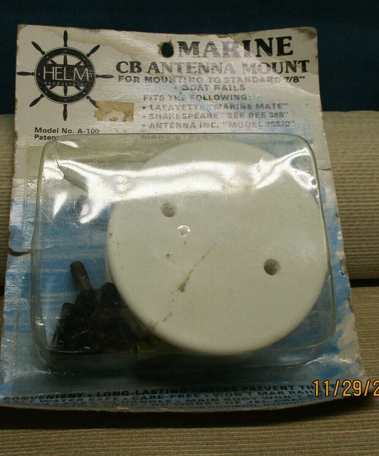 MARINE CB ANTENNA Mount A100 Helm Products (*1485Sh) 21.95 PicClick
