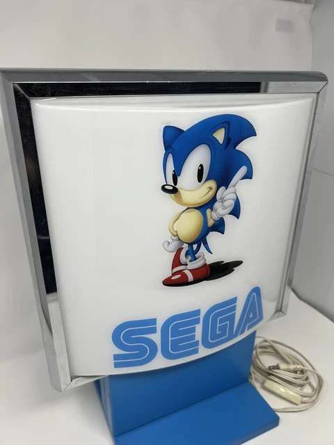 SEGA SONIC THE Hedgehog Original 90’s Light Up Store Display Sign ...