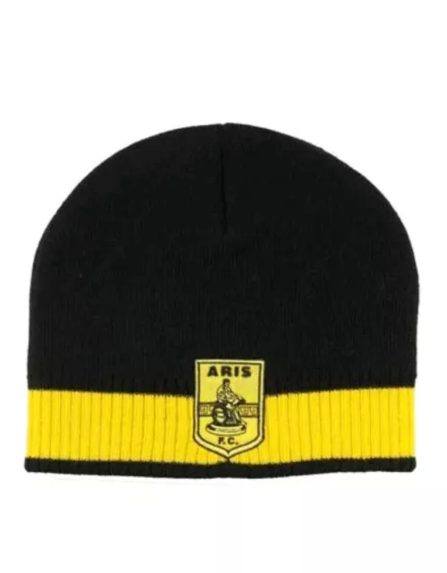 Mütze Aris Thessaloniki Beanie Hellas  Europa League,Cap,NEU,Greece,Fanshop,new