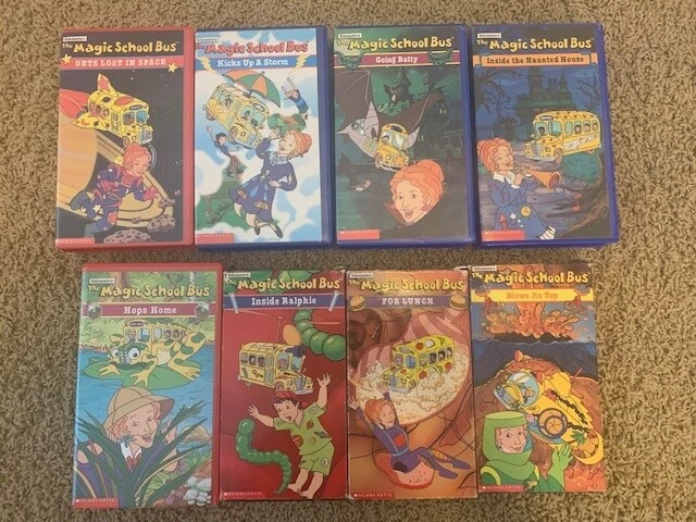 LOT DE 11 VHS bus scolaire Scholastic The Magic School Bus école à ...