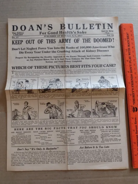 1917 Doan's Bulletin - Quack Medicine Newspaper