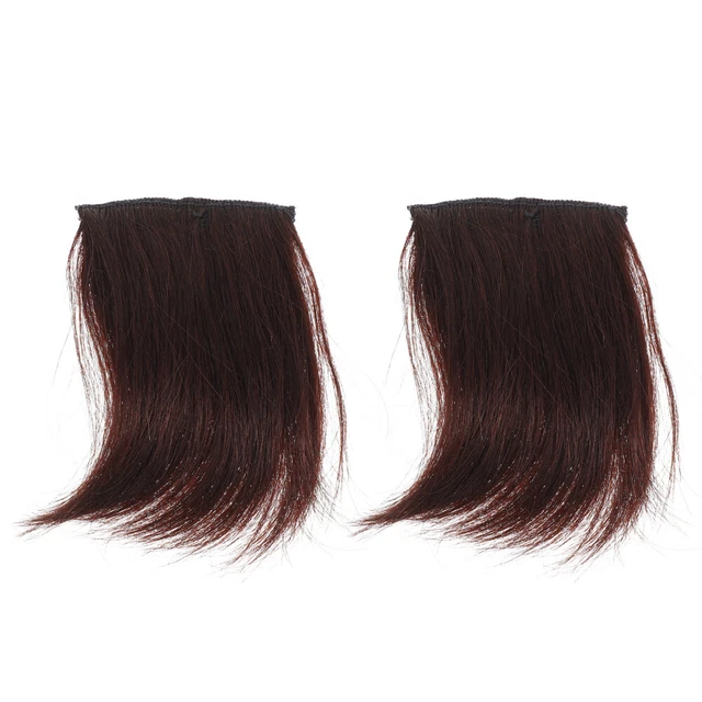 2 piezas almohadilla de extensión de cabello extensiones de cabello corto sin costuras esponjosas