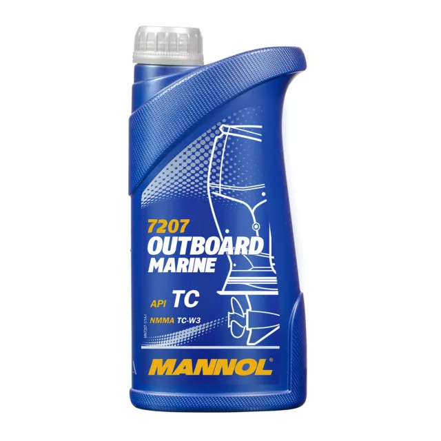 5 (5x1) Liter MANNOL Outboard Marine 2-Takt Mischöl 2