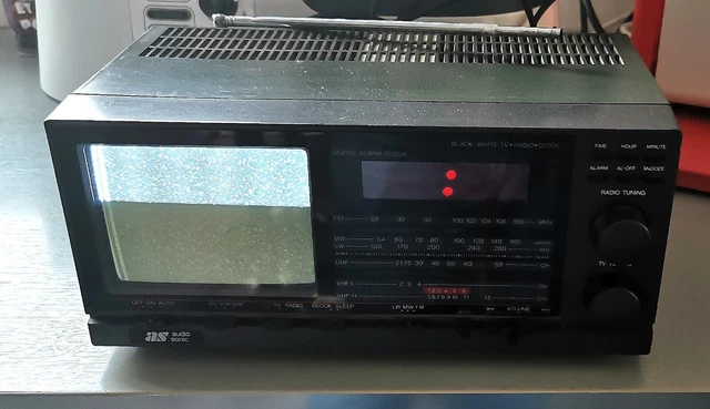 TV/Radio-réveil Portable Vintage Audio Sonic TC 946F - Écran Cathodique 5"