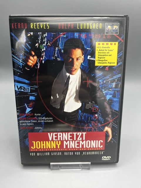 JOHNNY Mnemonic Keanu Reeves Dvd EUR 9,99 PicClick DE