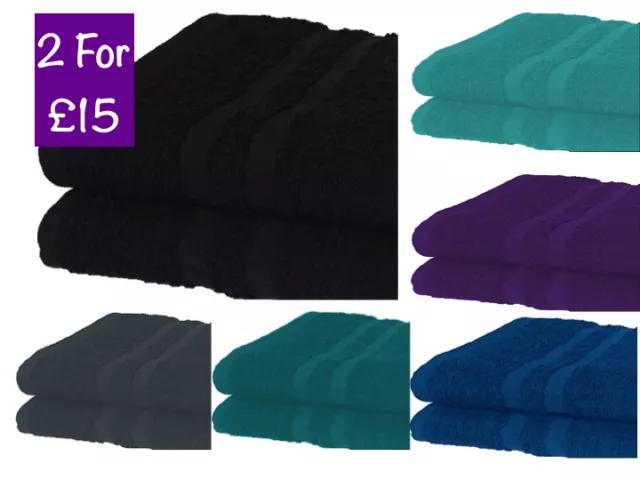 2 Jumbo Extra Large Beach Towel | 100% Cotton | Best Holiday Bath Sheet 8 Color