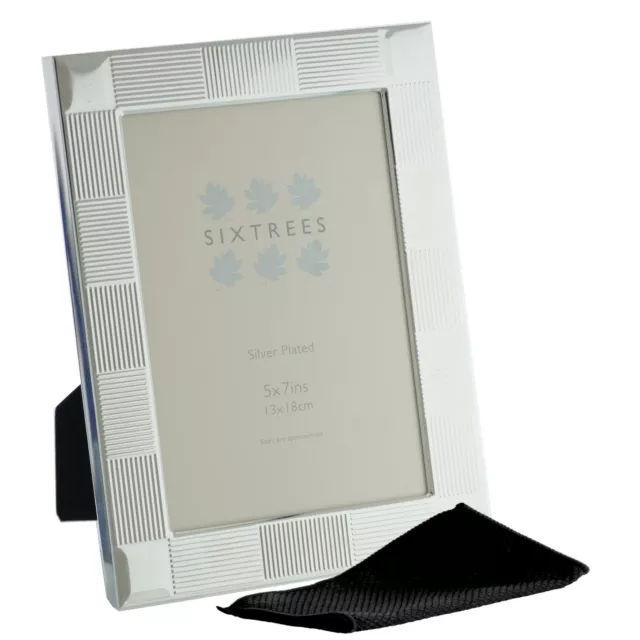 Sixtrees 6-341-57 O'Sullivan Silver Plated 7x5 inch Photo Frame