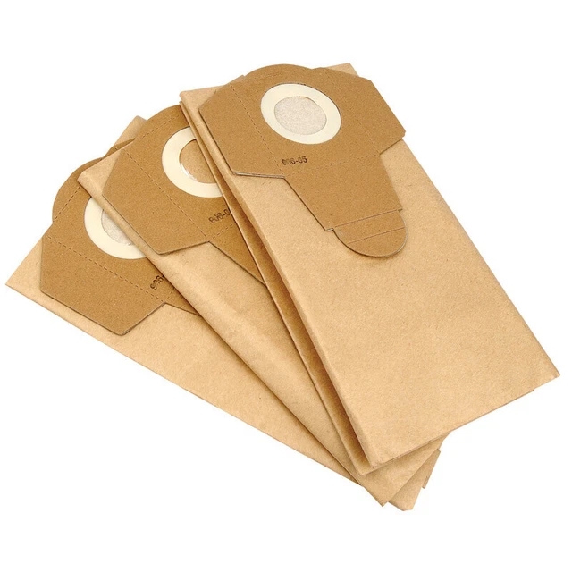 DRAPER 20515 WET / Dry Vacuum Cleaner Hoover Dust Bags Paper 20L 3 Pack