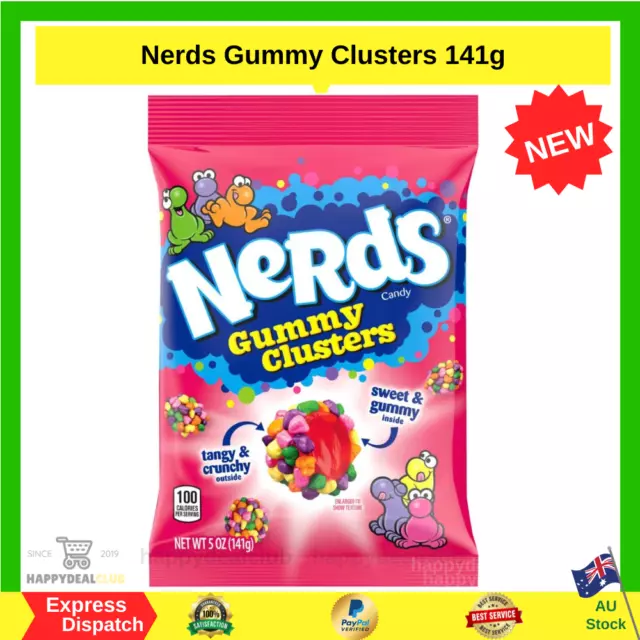 Nerds Gummy Clusters 141g Sweet Tangy Crunchy Product of The United States NEW