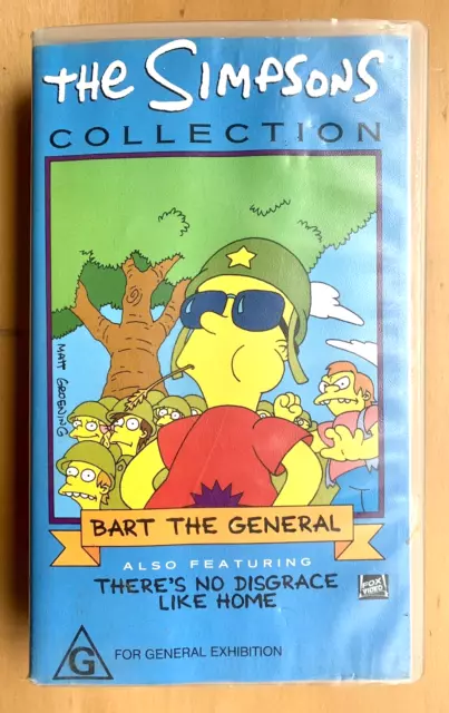The Simpsons Collection Bart The General Vhs Tape Rated G Video Free Postage 1995 Picclick Au 