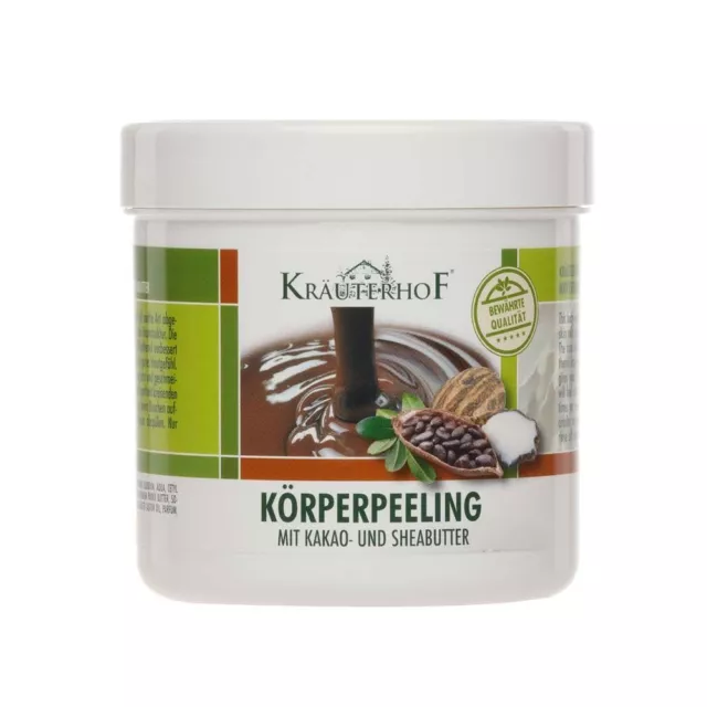 Kräuterhof® Körperpeeling Peeling Body Scrub, Kakaobutter & Sheabutter, 400 g