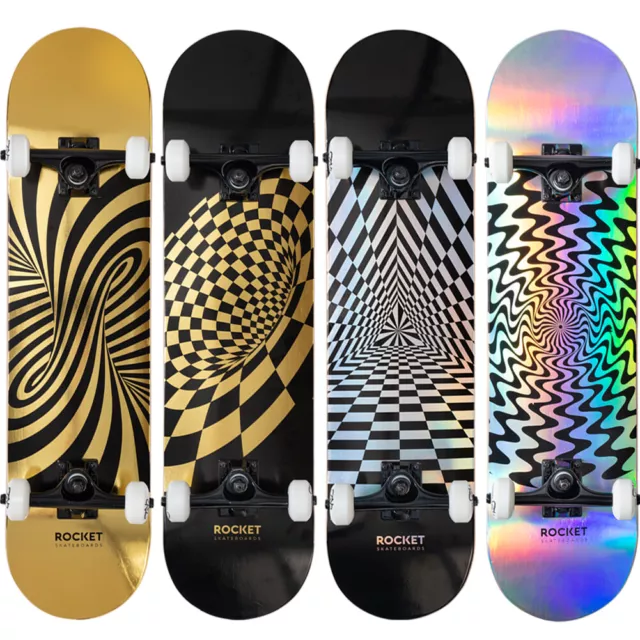 Rocket Warp Vortex Prism Twisted Foil 8" 7,75", 7,50" Freizeit Sport Skateboard