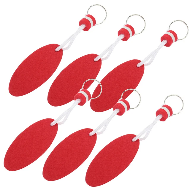 6Pcs Floating Key Rings Hanging Decors EVA Key Chains Floating Keychains