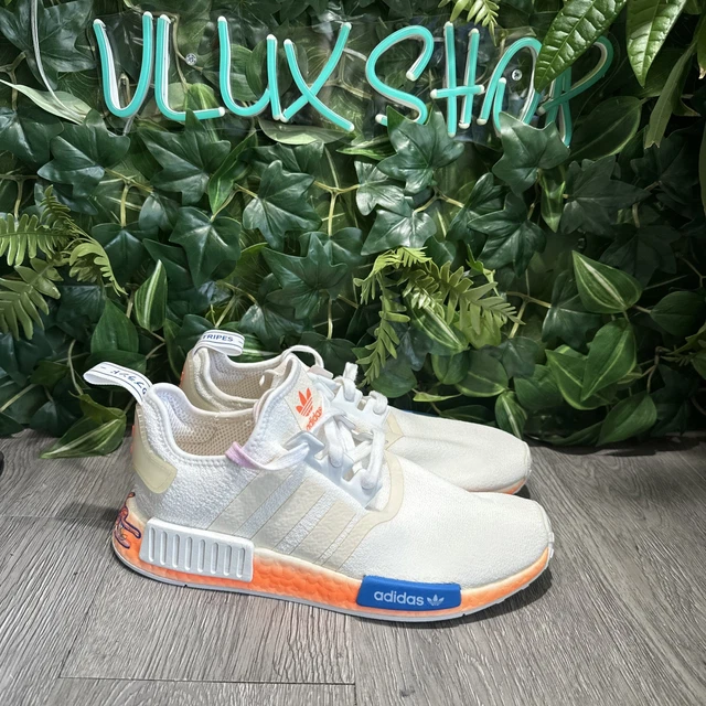 ADIDAS NMD R1 Graffiti Cloud White Orange FV7852 Mens Size  display picture 3