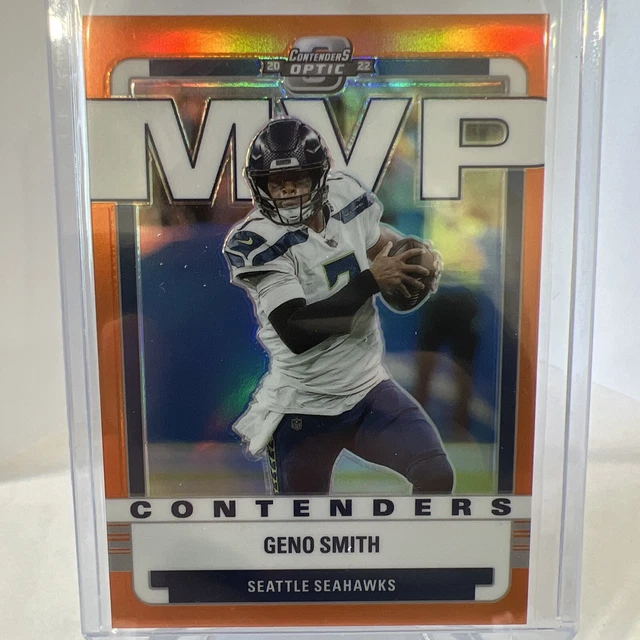 2022 Contenders Optic Football Orange Prizm MVP Contenders Geno Smith #/50 🏈