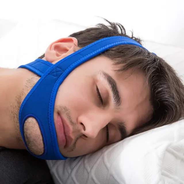 Snore Stop Anti Snoring Chin Strap Sleep Apnea Belt Snoreless Sleep Jaw Solution