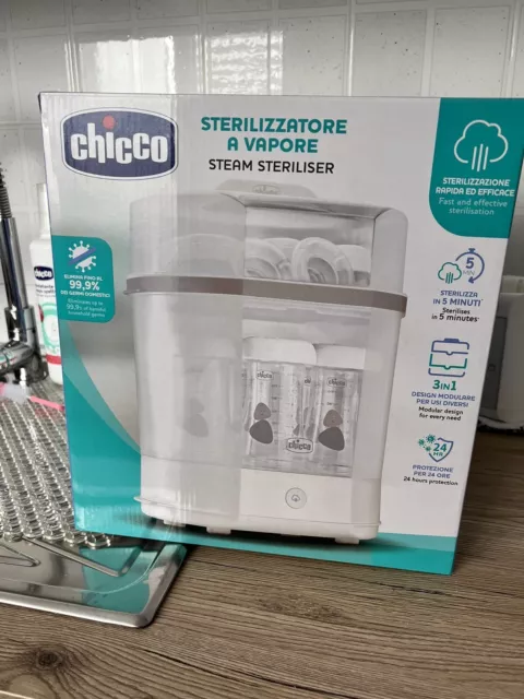 🔥 Chicco Sterilizzatore Tre In Uno 🔥 ✅ Starter Kit ✅ Usato Come Nuovo