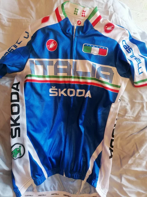 Castelli Profi Team Italia Cervélo Radsport Trikot Gr. M (D 38/40) SKODA Italien