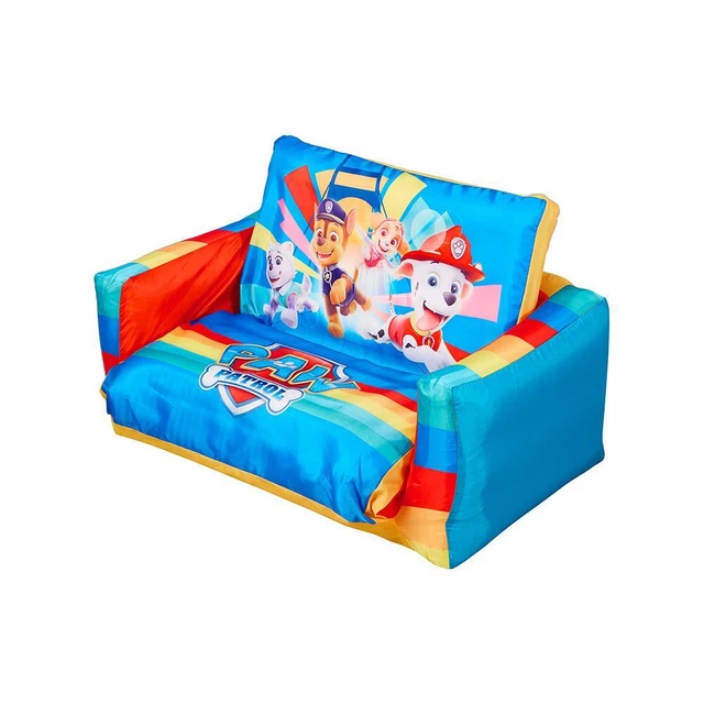 Divano a scomparsa gonfiabile Paw Patrol letto lettino sala giochi bambini