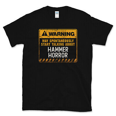 Warning May Spontaneously Start Talking About Hammer Horror Funny T-Shirt