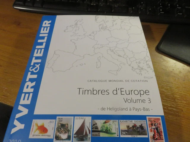 Catalogue Timbres Yvert et Tellier Tome 3 Europe Héligoland à Pays bas