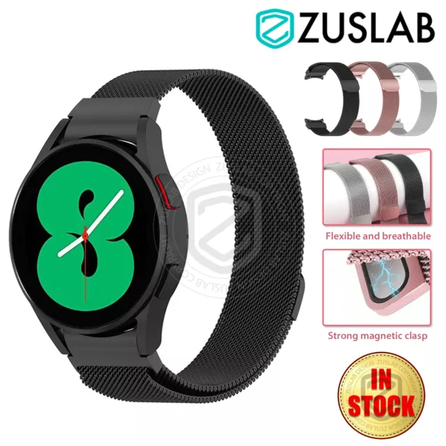 For Samsung Galaxy Watch 4 6 Classic 5 Pro 3 Band Magnetic Stainless Steel Strap