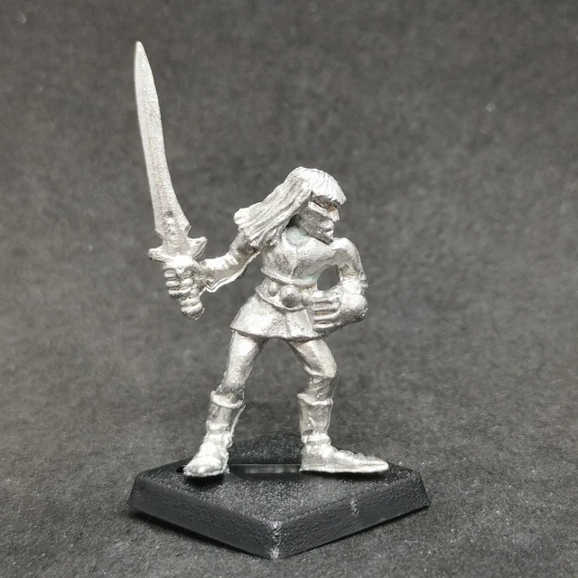 ELF WARRIOR ELF1 Warhammer Fantasy High Wood Elves Metal OOP 1987 Babd