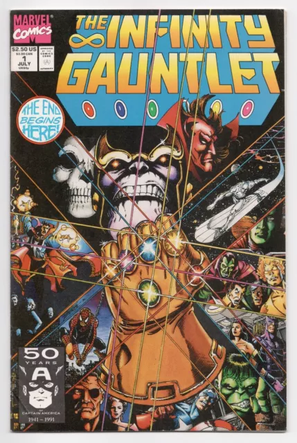 Infinity Gauntlet #1 - 1991 - Jim Starlin - George Perez - Thanos