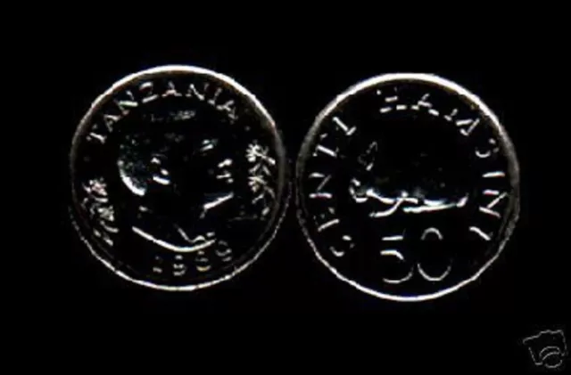 TANZANIA 50 SHILLIINGS KM-26 1989 x 500 Pcs Lot RABBIT NYERERE UNC COIN ANIMAL