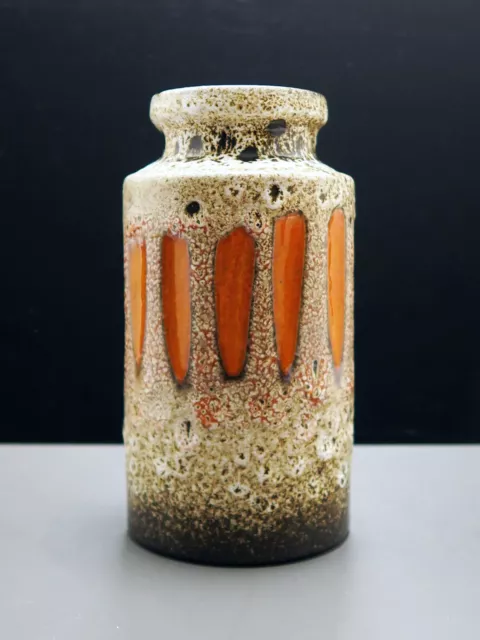 Scheurich Fat Lava Vase 203-18, West German Pottery