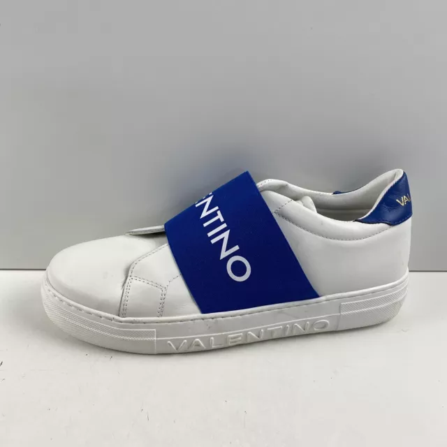 Valentino My Mario Maya Banded White/Blue Leather Low Top Sneakers Men’s Size 9 2