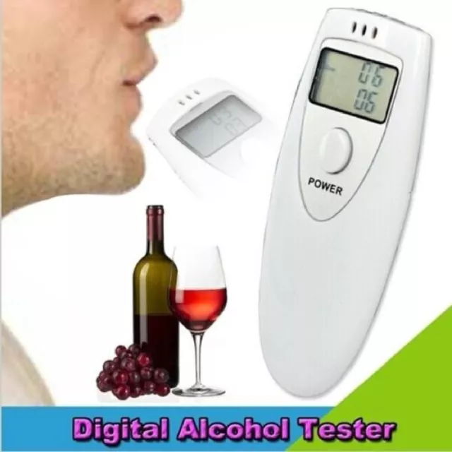 Professional Portable Digital LCD Alcohol Breath Tester Analyzer Smart Detector