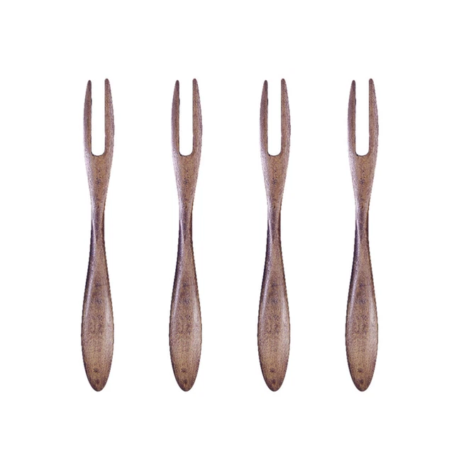 4 Pcs En Bois Fruits Picks Choix Alimentaires Choix De Dessert Choix De Fruits